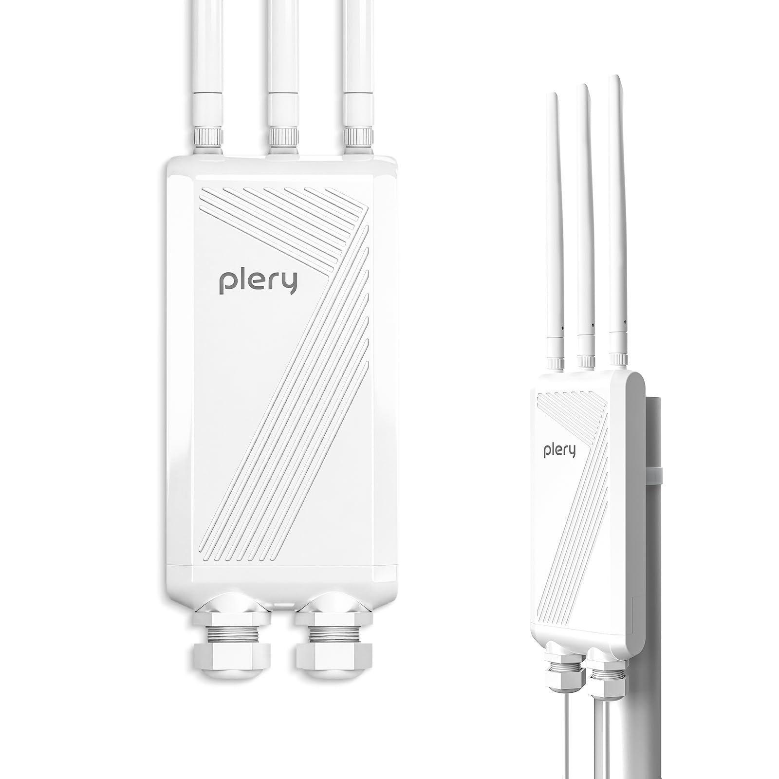 BE3600 Repetidor WiFi Exterior, Amplificador de señal WiFi 7 | Doble Banda | 3 Antenas de Alta Ganancia | IP66 | PoE | WPA3 | Puertos Gigabit para Granjas, Jardines y Aparcamientos