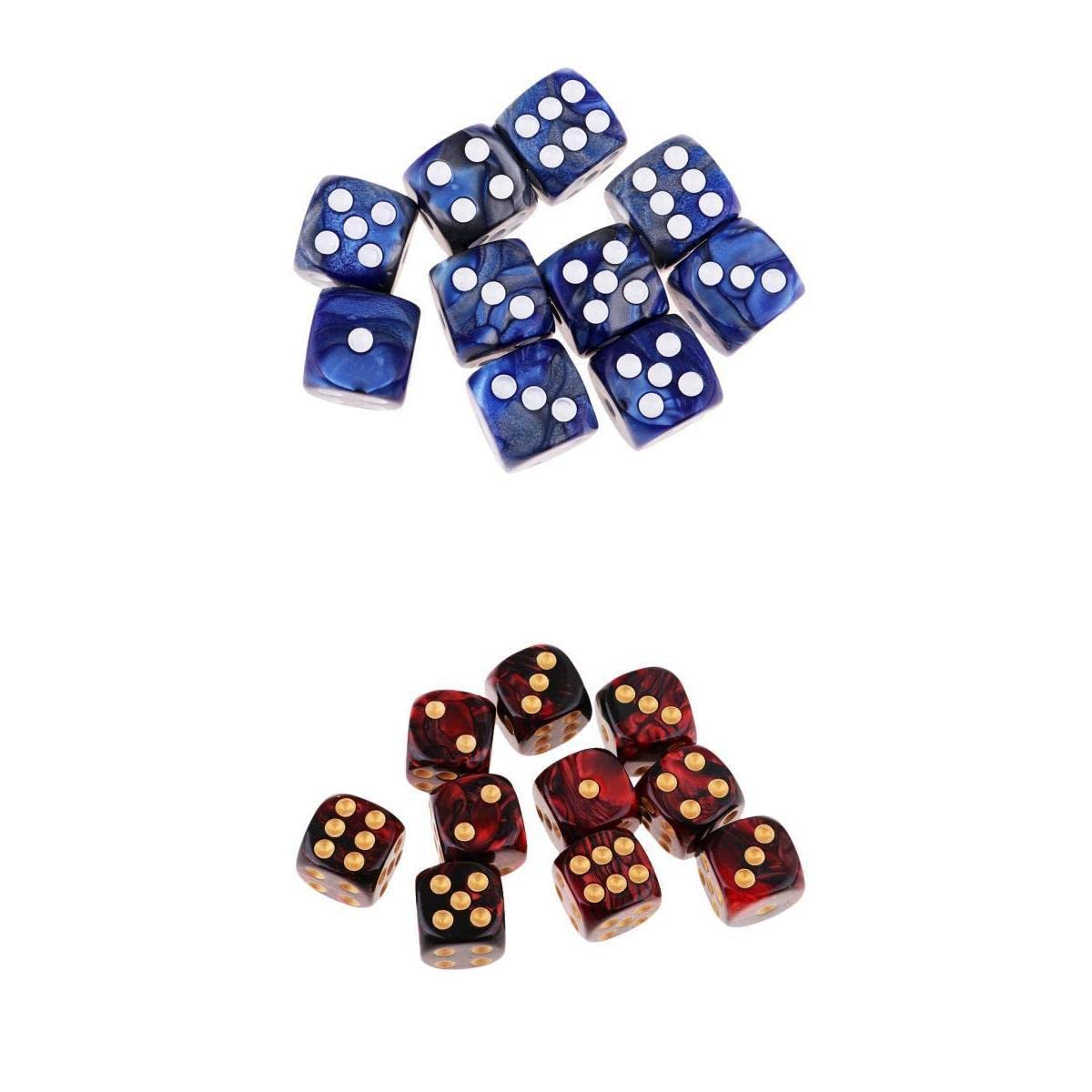 ATORSE Toy 20x 6-Sided Game Dice 16mm Dice for Board Games and Teaching Math-Toys & Hobbies-Games-Role Playing Games-Dungeons & Dragons-Accessories & Dice-image-29