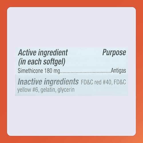 Miniatura 4 de simethicone 180mg softgels (comparar a Antigas phazyme Ultra Strength) 60ct por Rugby