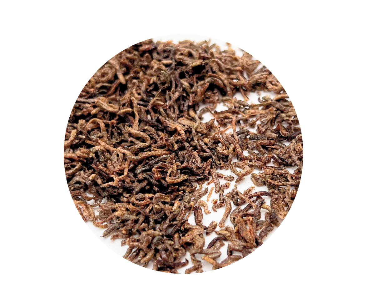 Warnick's Naturhäppchen Mückenlarven Bloodworms getrocknet - 3 Liter | Proteinreiches Naturfutter für Zierfische, Koi & Wasserschildkröten - Naturbelassen & ohne Zusätze - Bloodworms