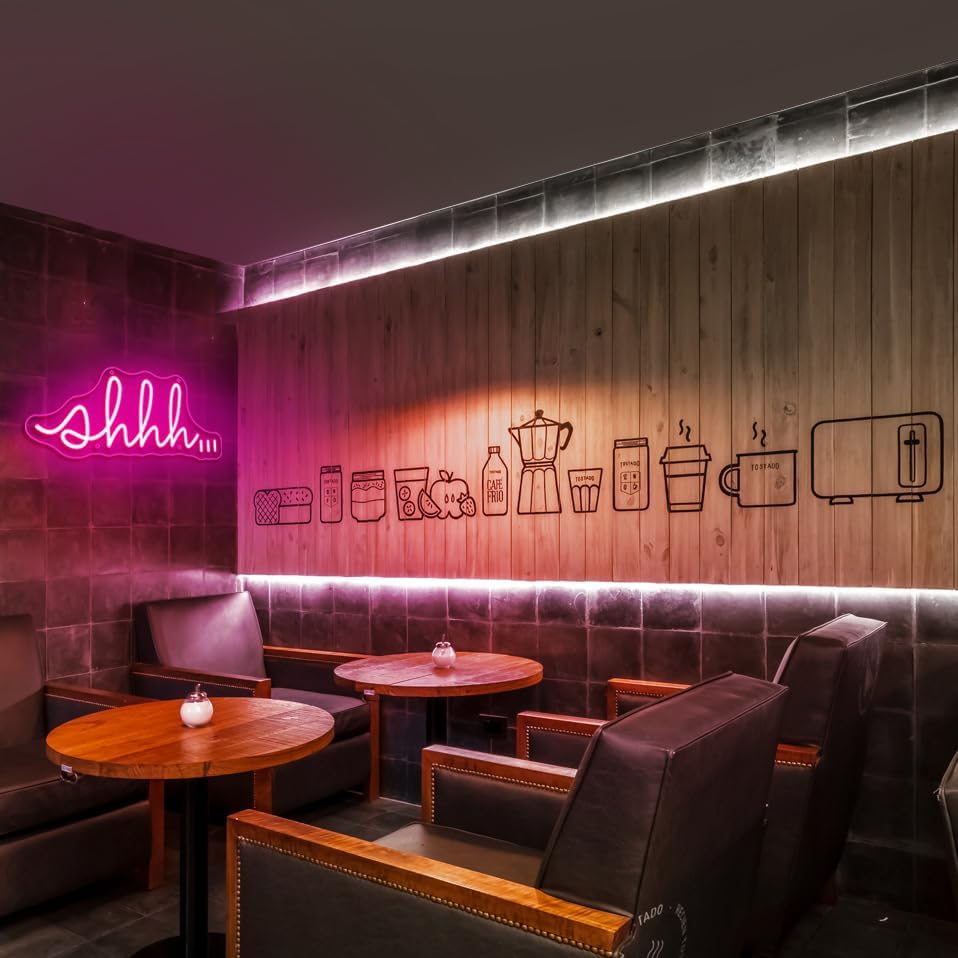 Miniatura 4 de YYUAN Letreros de neón para decoración de pared, letrero de luz de neón LED para dormitorio, bar, club, boda, fiesta de cumpleaños, fiesta de