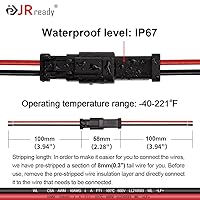 Vista 3 de JRready DW5011 Deutsch Kit de conectores - Conectores DT 2 3 4 6 pines, tamaño 16# contactos sólidos 16-20 AWG, herramienta de engarce Deutsch +