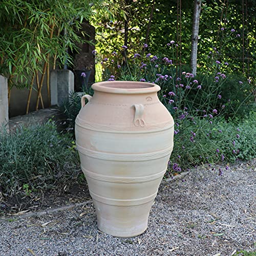 Palatina-Keramik | große, XXL Amphore aus Terrakotta 100 cm | winterfeste,...