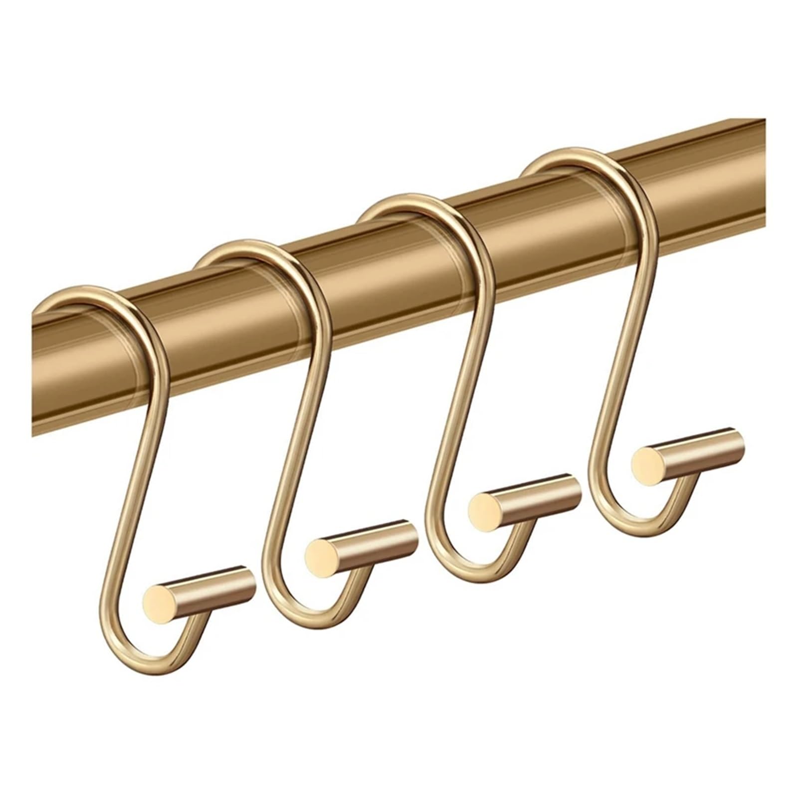 Curtain Hooks Shower Rings,Brass Decorative For Bathroom Rod