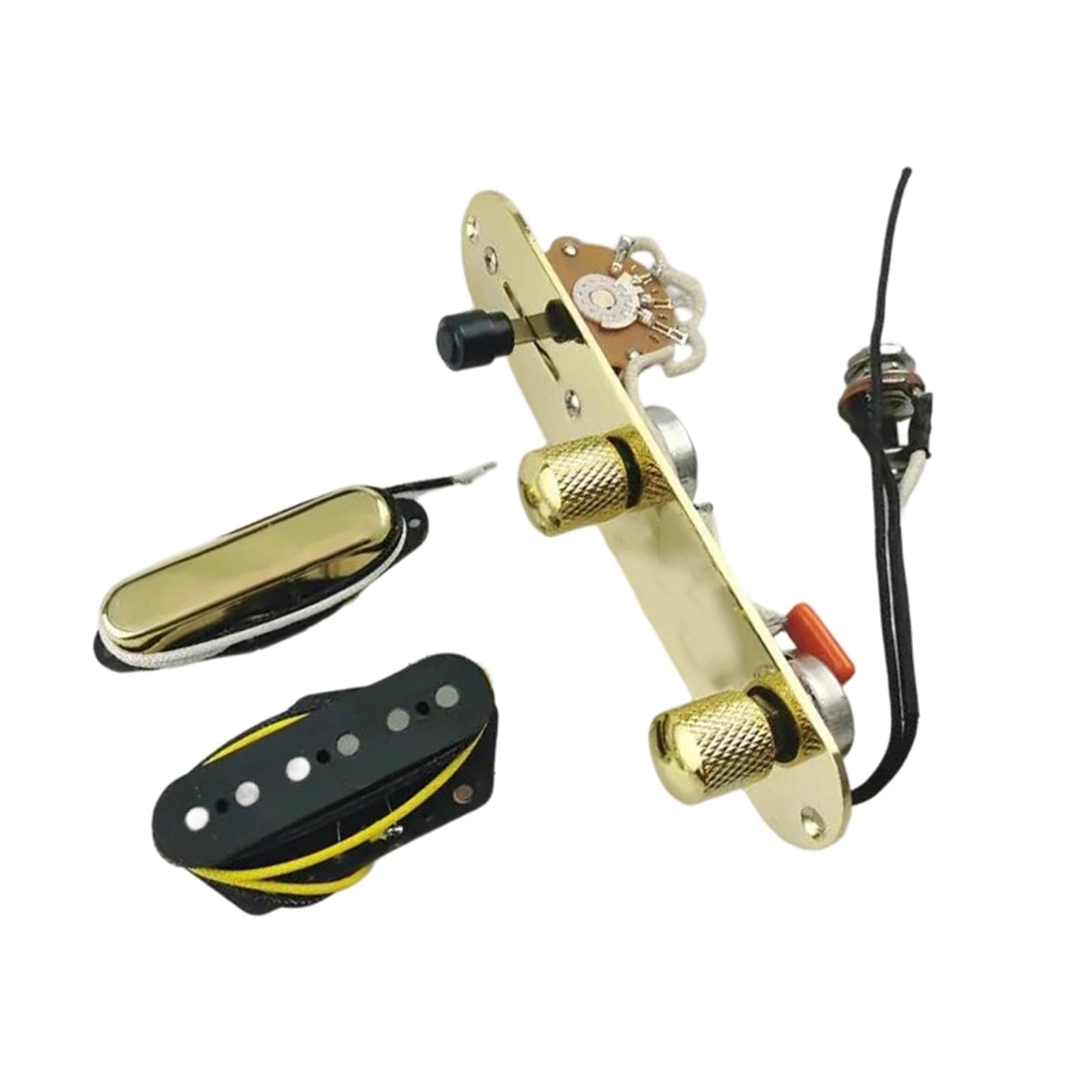 Wiązka Przewodów Przetwornika Gitary Elektrycznej Ainico5 Z Pojedynczą Cewką Uprząż gitarowa(Golden)