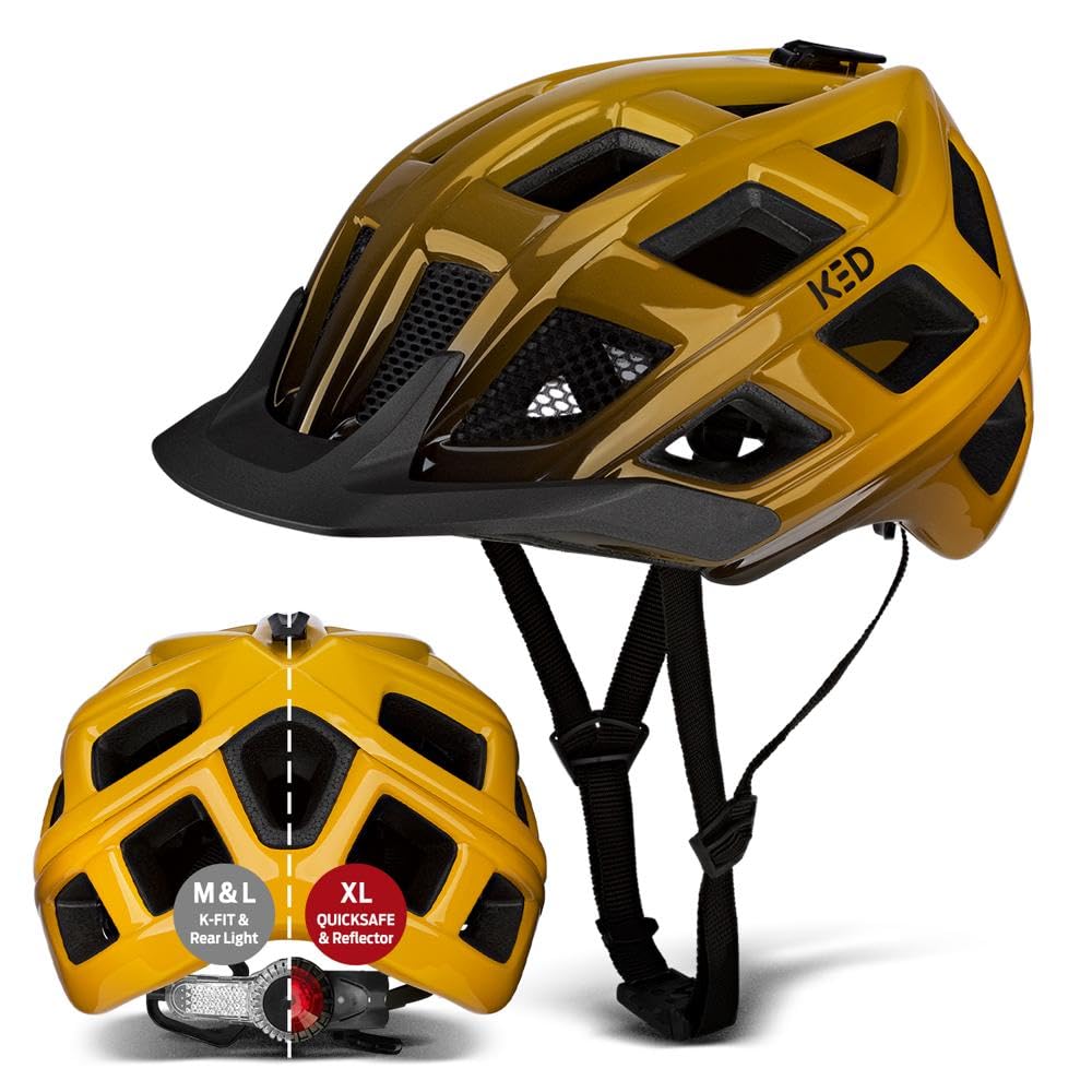KED CROM | Mountain Bike Helmet with QUICKSTOPP, QUICKSAFE System & FIDLOCK Magnetic Buckle | Lightweight MTB Helmet for Adults | Allround Cycling Helmets | MTB Accessories | Made in Germany