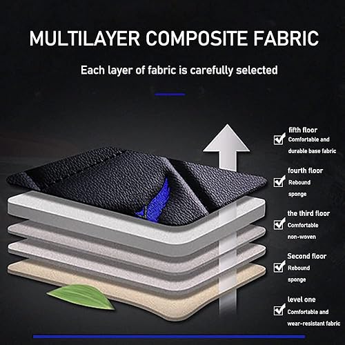 Miniatura 5 de AFUNTIO Funda de asiento de automóvil para kia Forte Koup 2010-2023, de piel, cómodo ajuste universal para fundas de asiento, fundas de asiento de