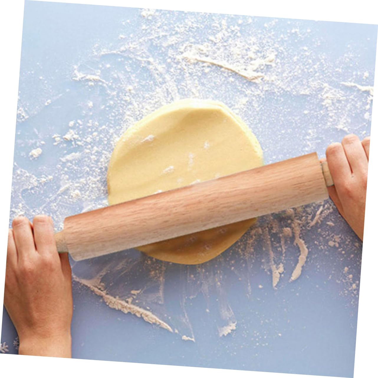 ABOOFAN 2piezas Rodillos de Madera sin Pintar sin Cera de Rodillo para Hornear Natural para Pasteles Pizzas Tartas y Fondant