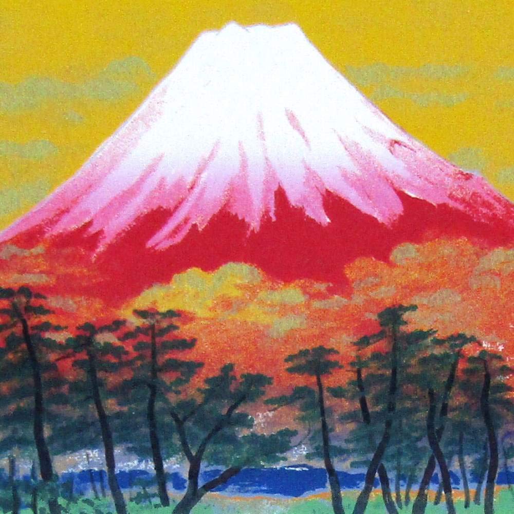 Amazon.co.jp: 吉岡浩太郎 富士快晴A 太子 ナチュラル ジクレー 版画