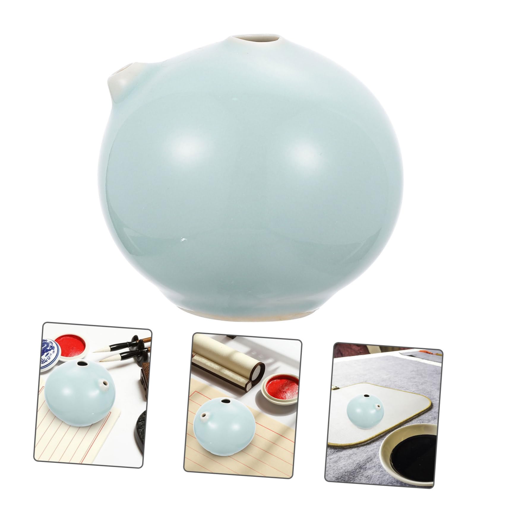 jojofuny 2 Pezzi Contenitore per Ceramica per Calligrafia Accessorio per Macinazione Design e Pratico per Studenti Pittura Sfumato