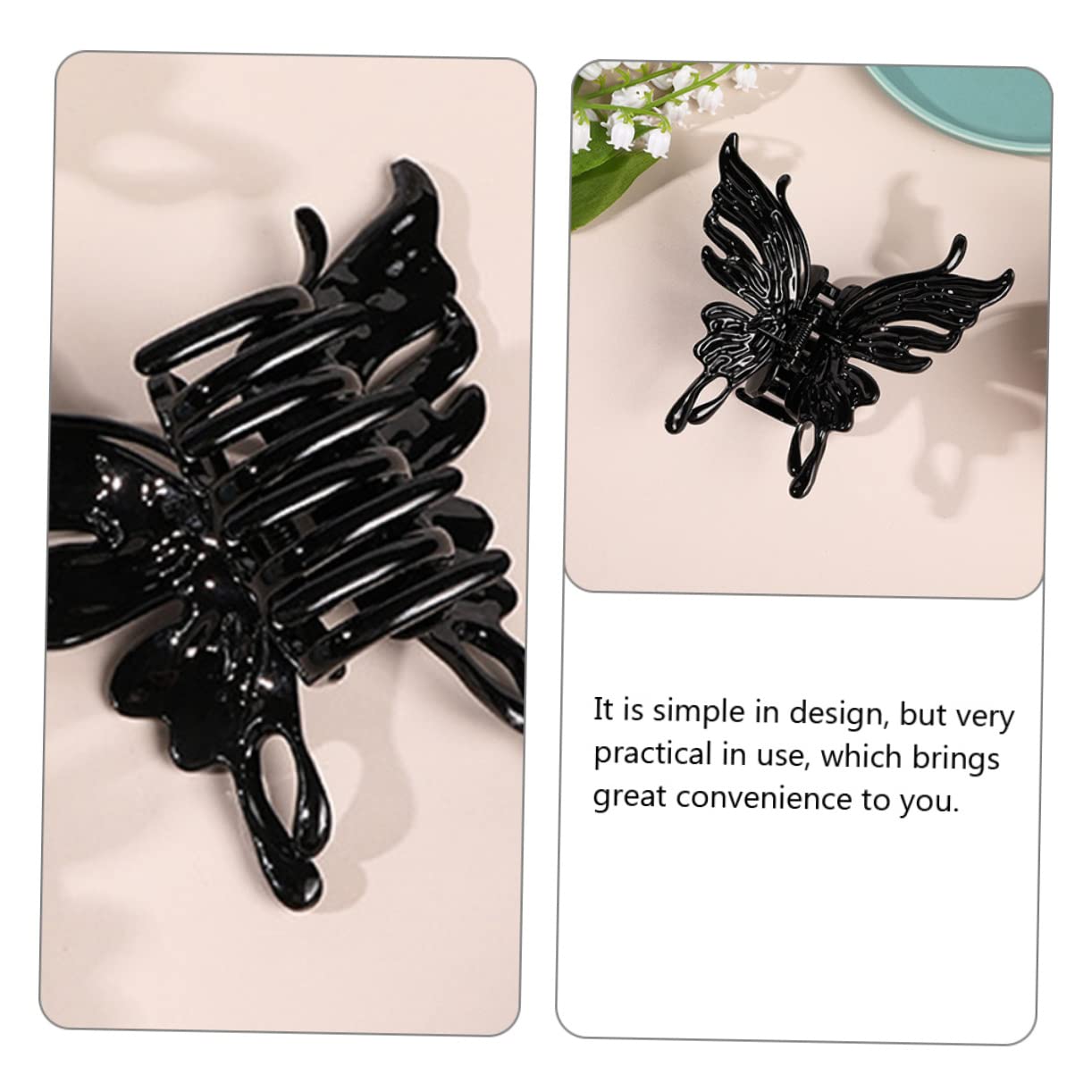 minkissy 12pezzi Fermagli Per Clip Grandi Da Farfalle Accessori Per Acconciature Eleganti e Versatili Per Donne e Ragazze Per Lunghi Corti e Sottile