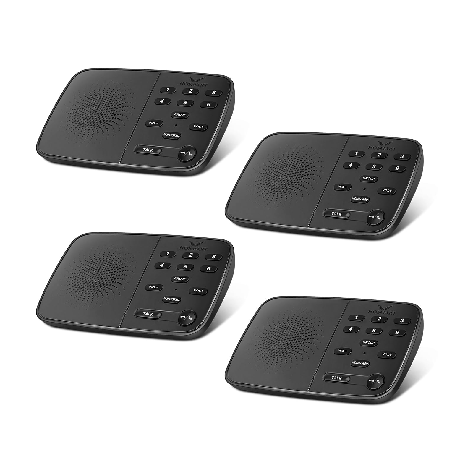 Hosmart Nouvel interphone sans Fil Duplex intégral amélioré, 2025 interphone bidirectionnel en Temps réel pour la Maison et l'entreprise avec Une portée Ultra Longue de 500 mètres