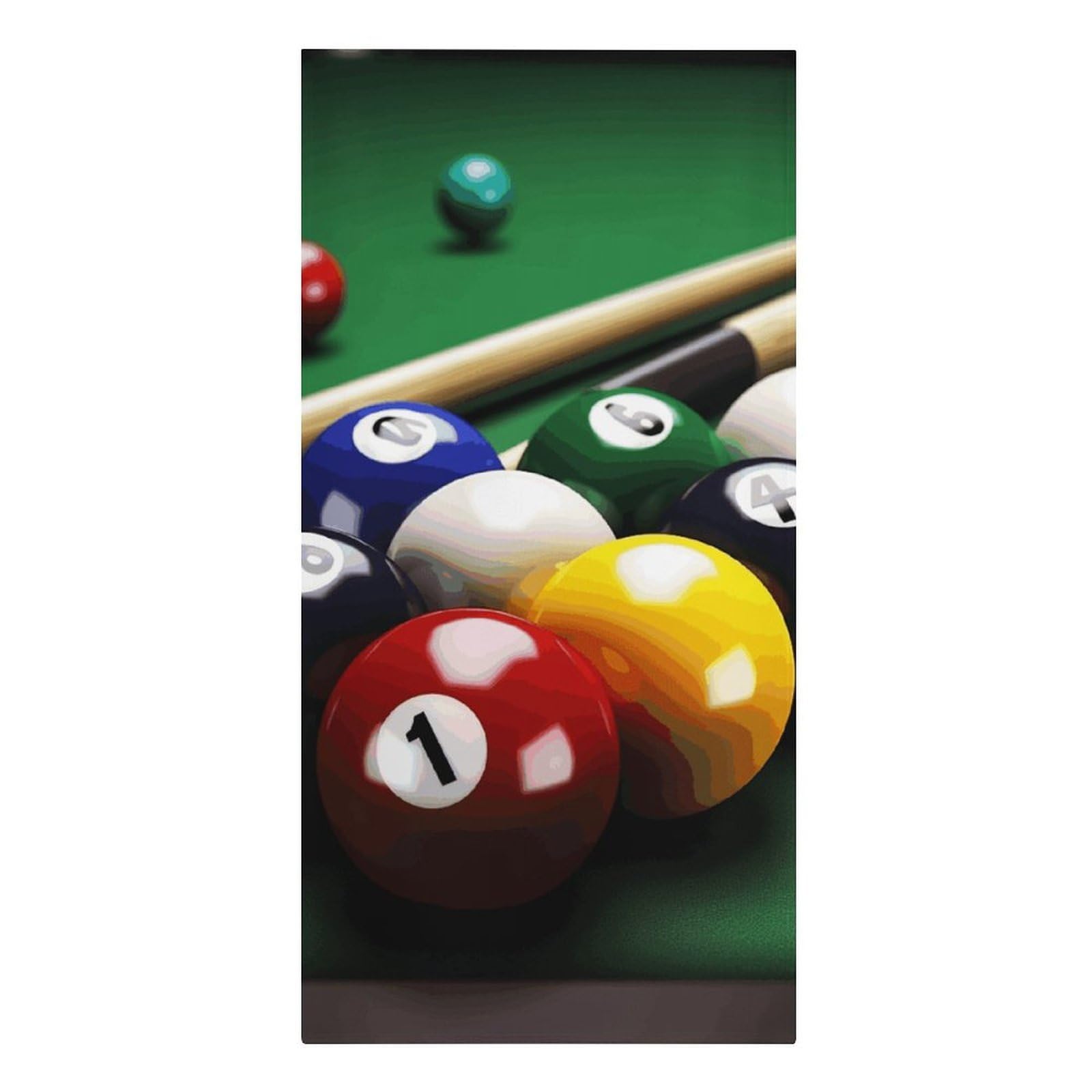 QMNLKH Billiards Beach Towel for Women, Large Microfiber Pool Towel for Men, Absorbent Swim Towels for Home, Lightweight Bath Towels for Camping, Yoga, 30.3"x61.4"