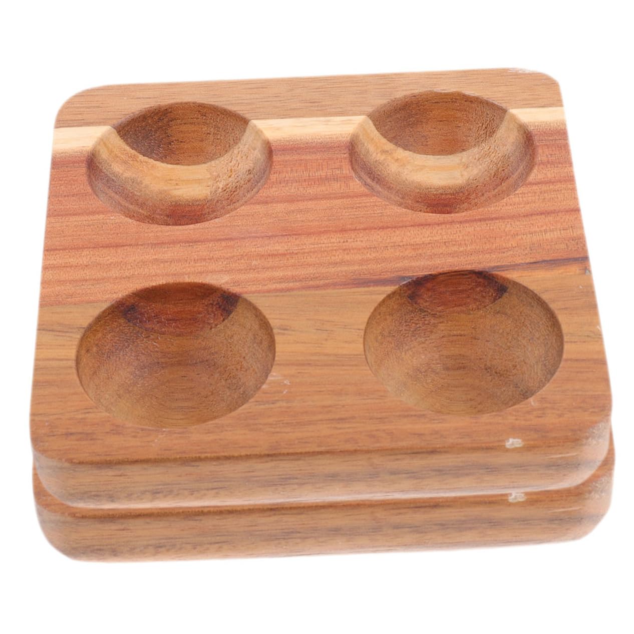 2pcs Wooden Egg Tray Eggs Fridge Hen Egg Storage Rack Egg Storage Holder Egg Tray for Refrigerator Egg Holding Container Protective Egg Holder Egg Rack Egg Packing Holder Rubber STOBAZA