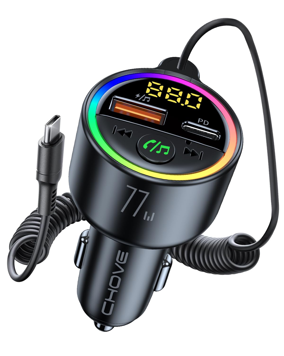 Amazon.co.jp: FMトランスミッター Bluetooth5.4 車載FM