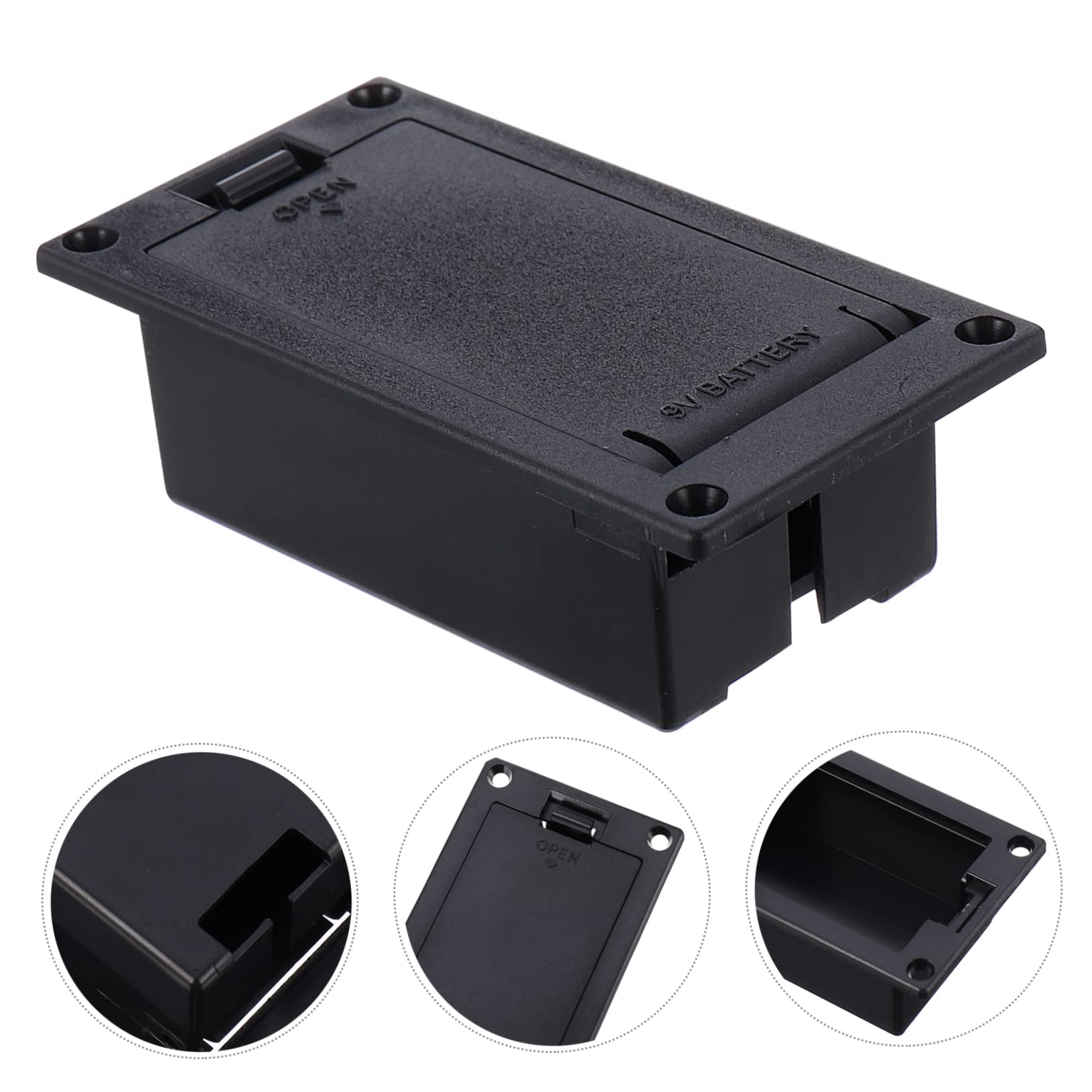 Levemolo 9v Guitar Pickup Battery Case Guitar Pickup Battery Holder for Active Pickup Guitars