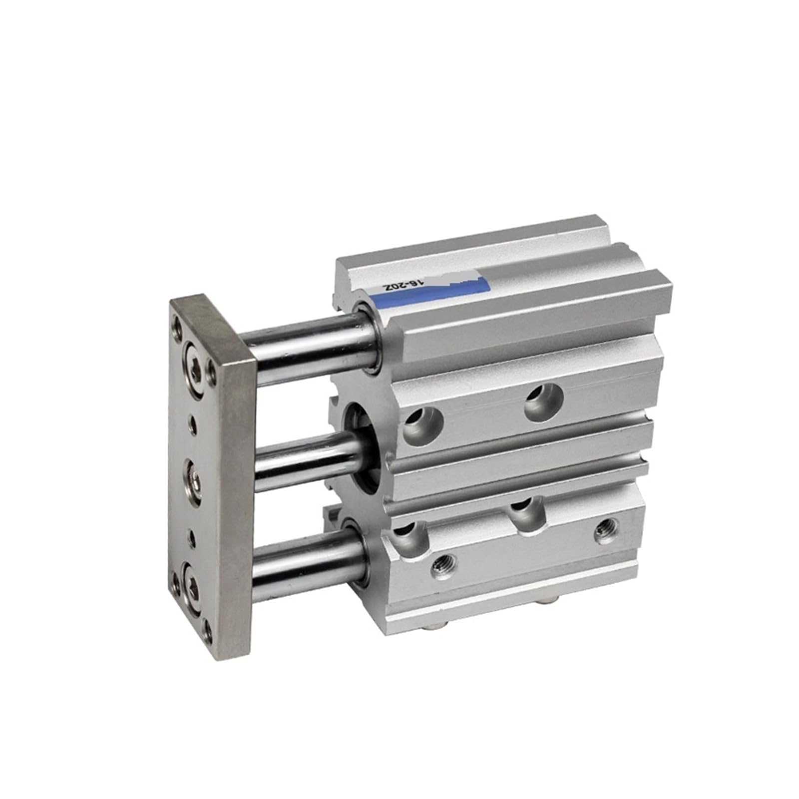Pneumatischer Kompaktführungszylinder, Bohrung 12–25 mm, doppeltwirkend, Hub 10/20/30/40/50/75/100/125/150/200 mm Mit schneller Reaktion und flexibler Steuerung(Stroke 50mm,Bore 20mm)