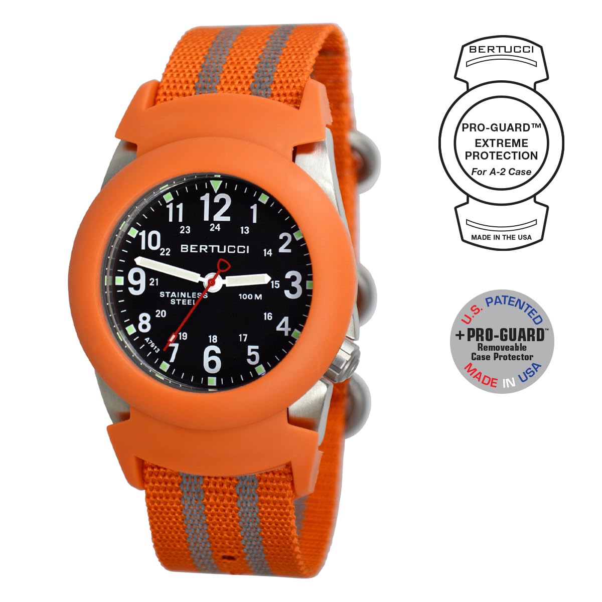 BERTUCCI® A-2 Pro Guard™ Watch Protector - Safety Orange