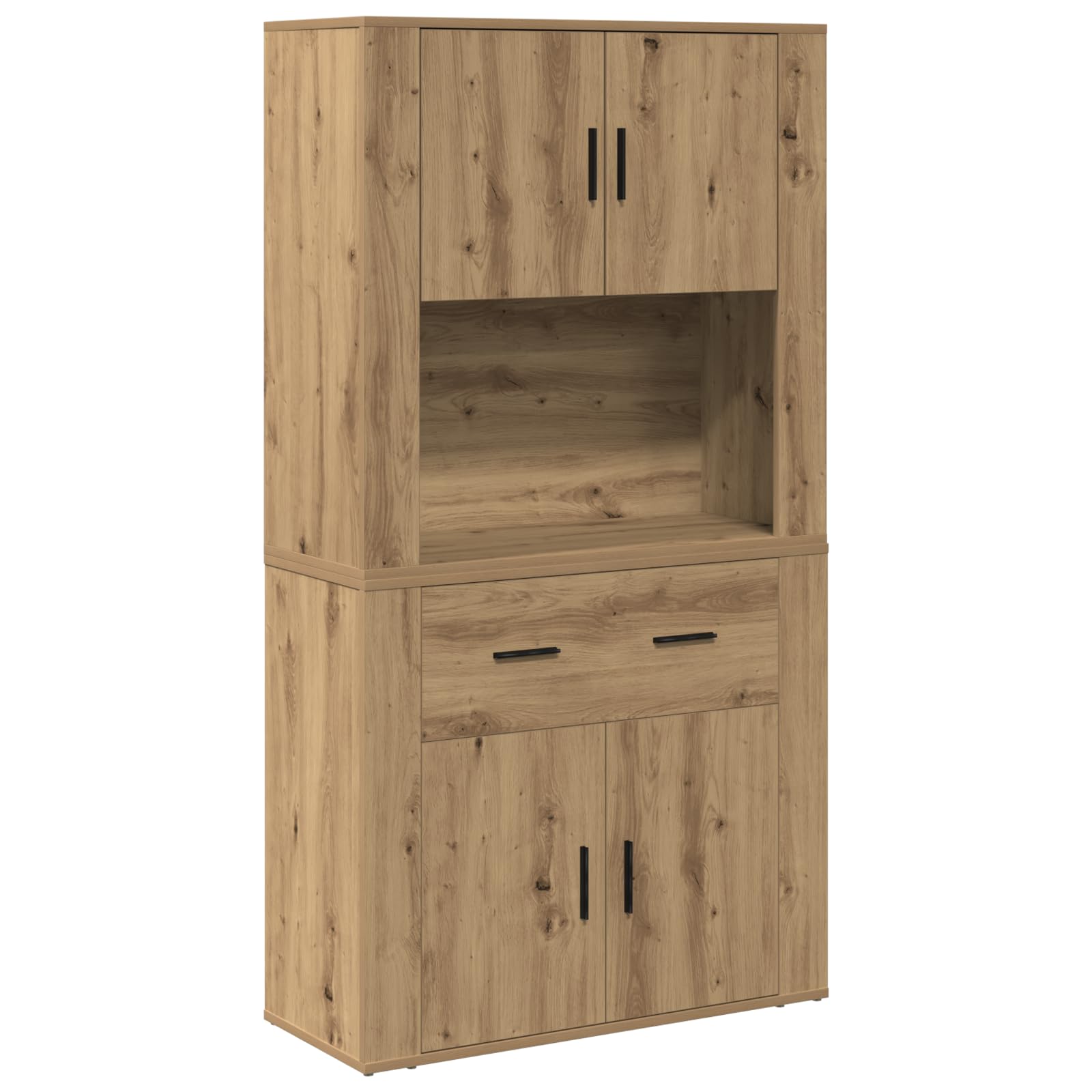 Komoda Artisan dębowa szafka do sypialni, salonu, 80 x 33 x 150 cm, materiał drewnopochodny