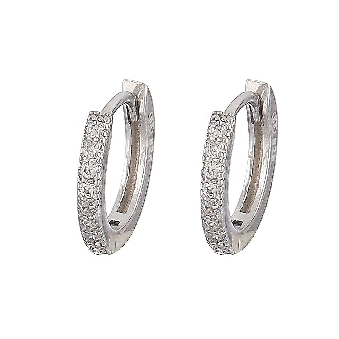 ZAVYA Women 925 Pure Silver Round Dangle Hoop Earring for Women | Stylish Silver Jewellery | Gift Women & Girls | With Certificate of Authenticity and 925 Hallmark (B0B7F7ZBCS) Amazon Price History, Amazon Price Tracker