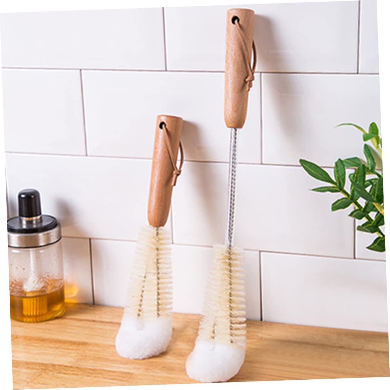 HAWILLOSCH Mug Cleaning Brush Short Handle Sturdy Material for Bottle Cup Pot Cleaning Brush Kitchen Brush