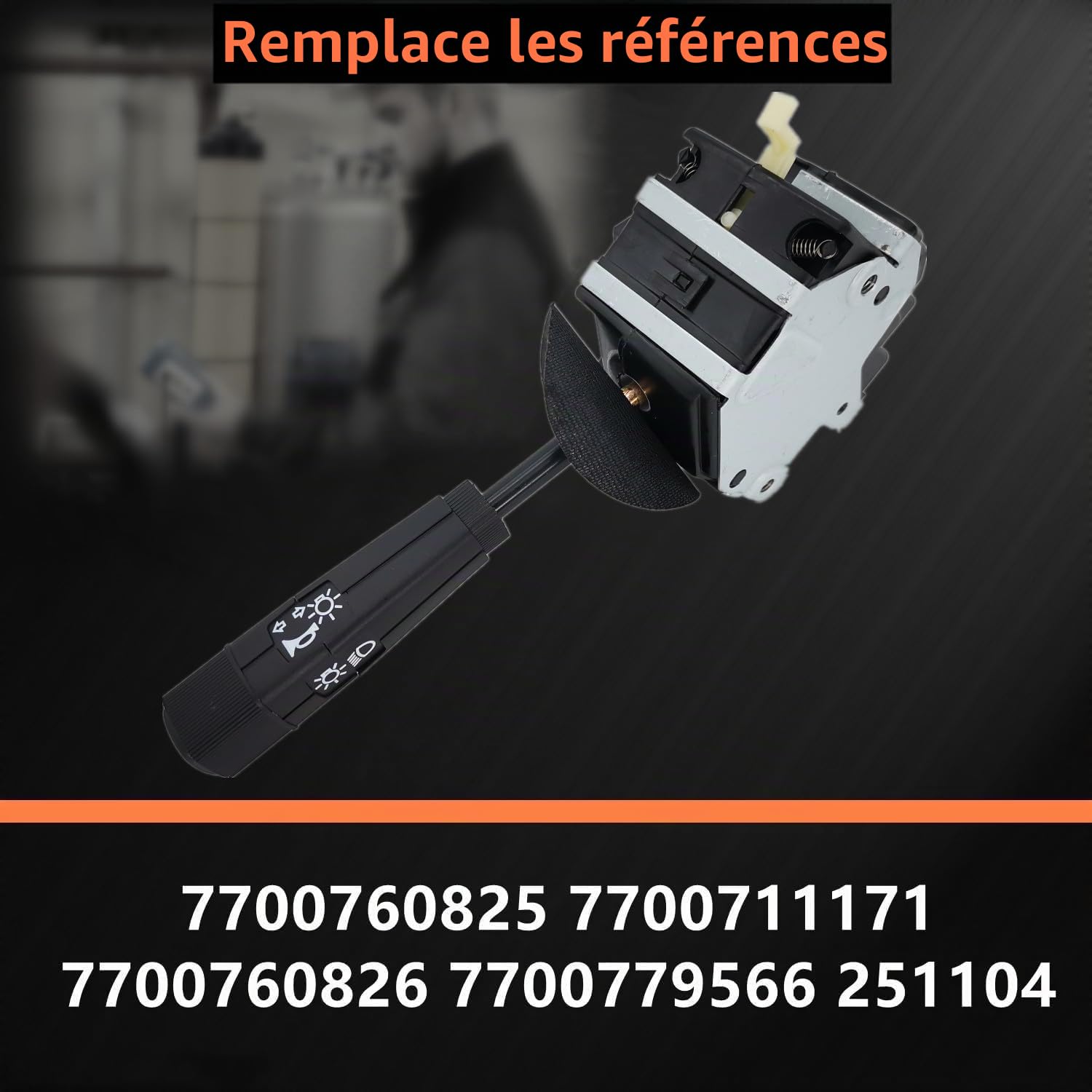 Commodo Commande Volant Clignotants Commutateur Colonne Direction pour Renault R9 R11 Express Rapid Kasten Super 5 7700760825 7700711171 7700760826 7700779566 251104