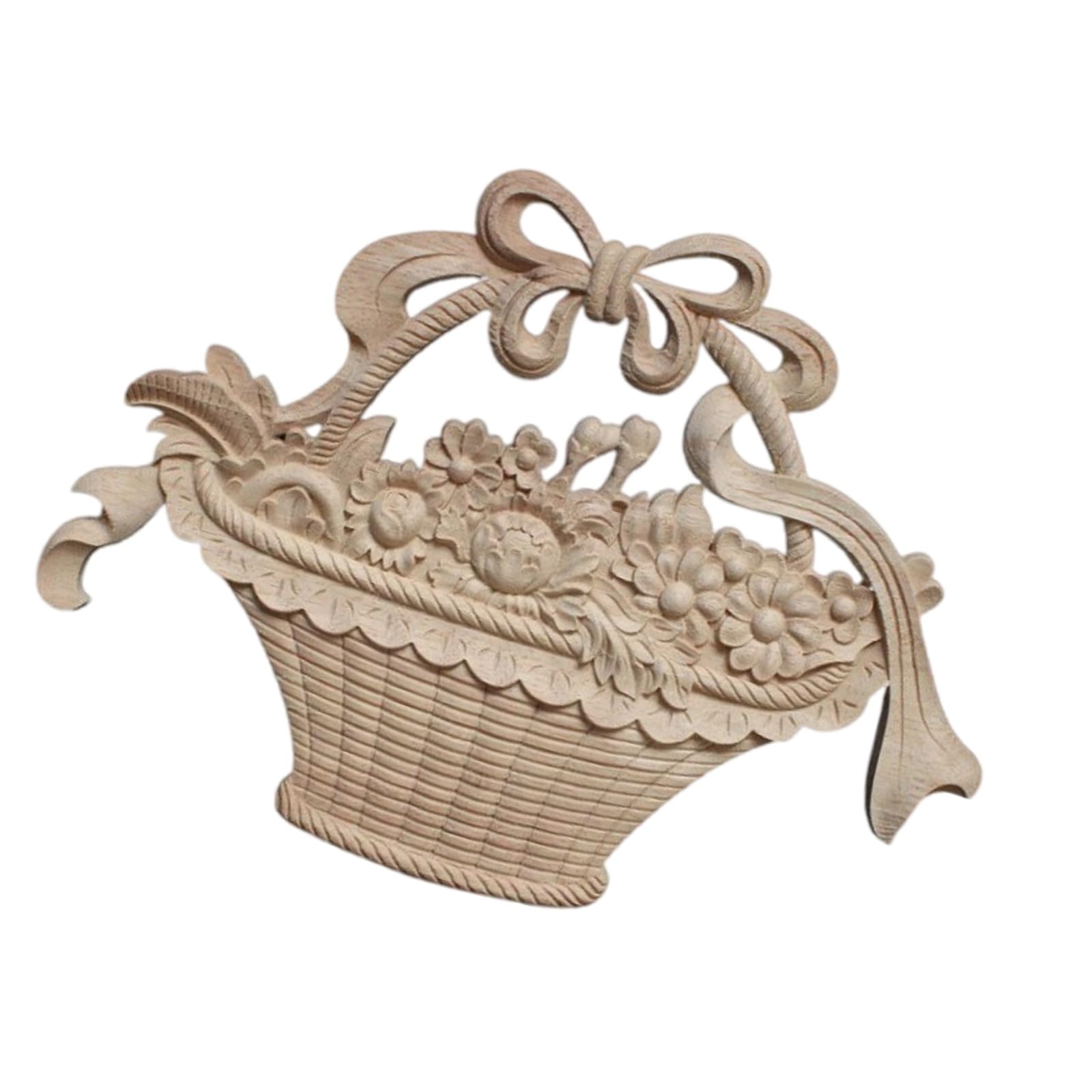 Bois d'hévéa décoratif sculpté main pour une décoration murale de style traditionnel