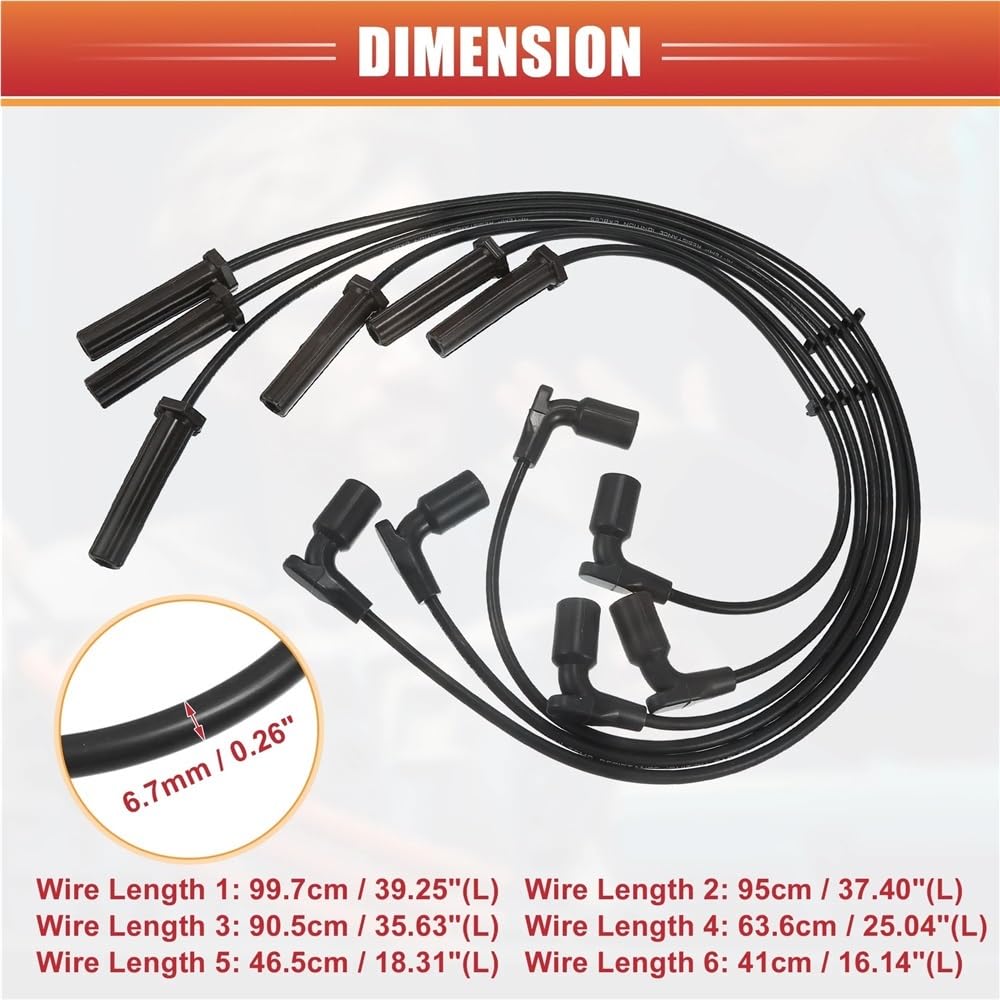 cables bujías coche Para Buick Para Rendezvous V6 3.5L 2006-2007