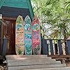 Amazon.com: LANDCHY Surfboard Shaped Room Divider Beach Theme Privacy ...