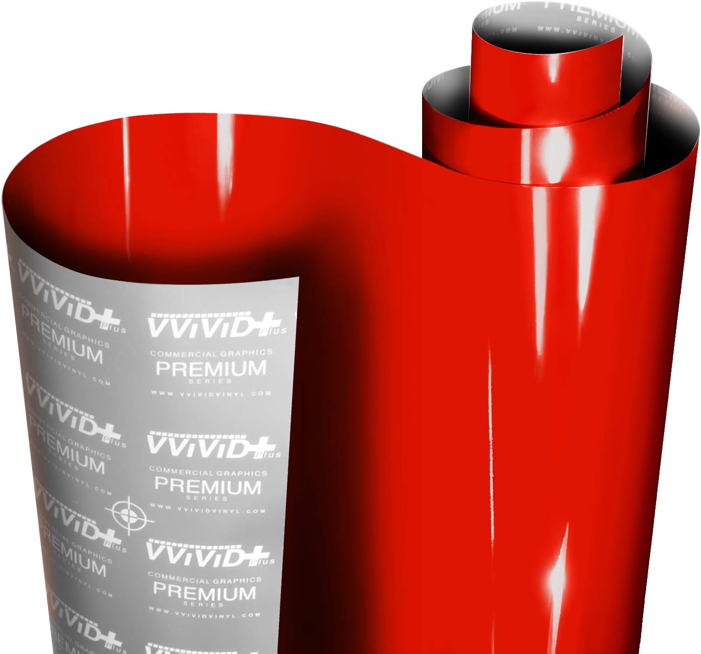 Ultra Gloss Racing Red Vinyl Car Wrap Premium Paint Replacement Film Roll with Nano Air Release Technology, Stretchable Protective Cap Liner, Self Adhesive (1ft x 5ft)