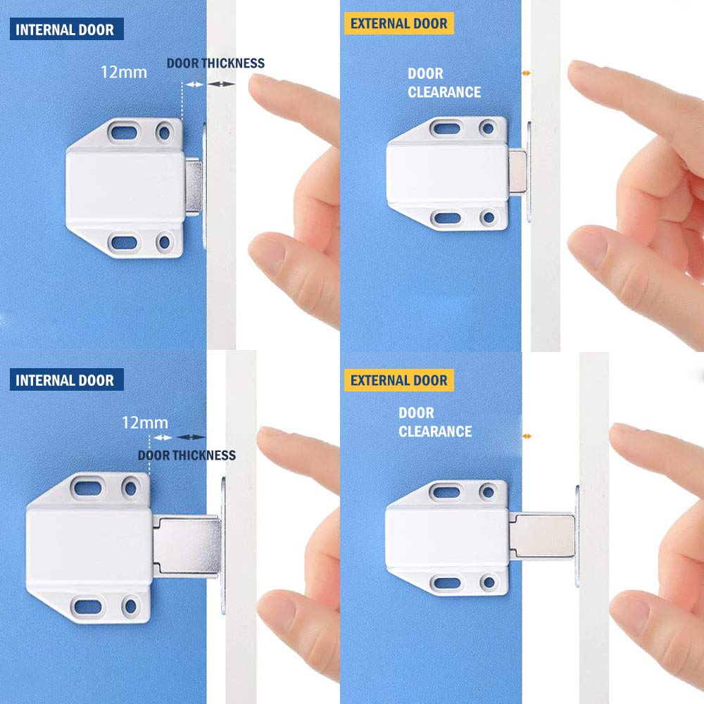 Push Latch Heavy Duty Jiayi 4 Pack Push to Open Hardware Touch Latches