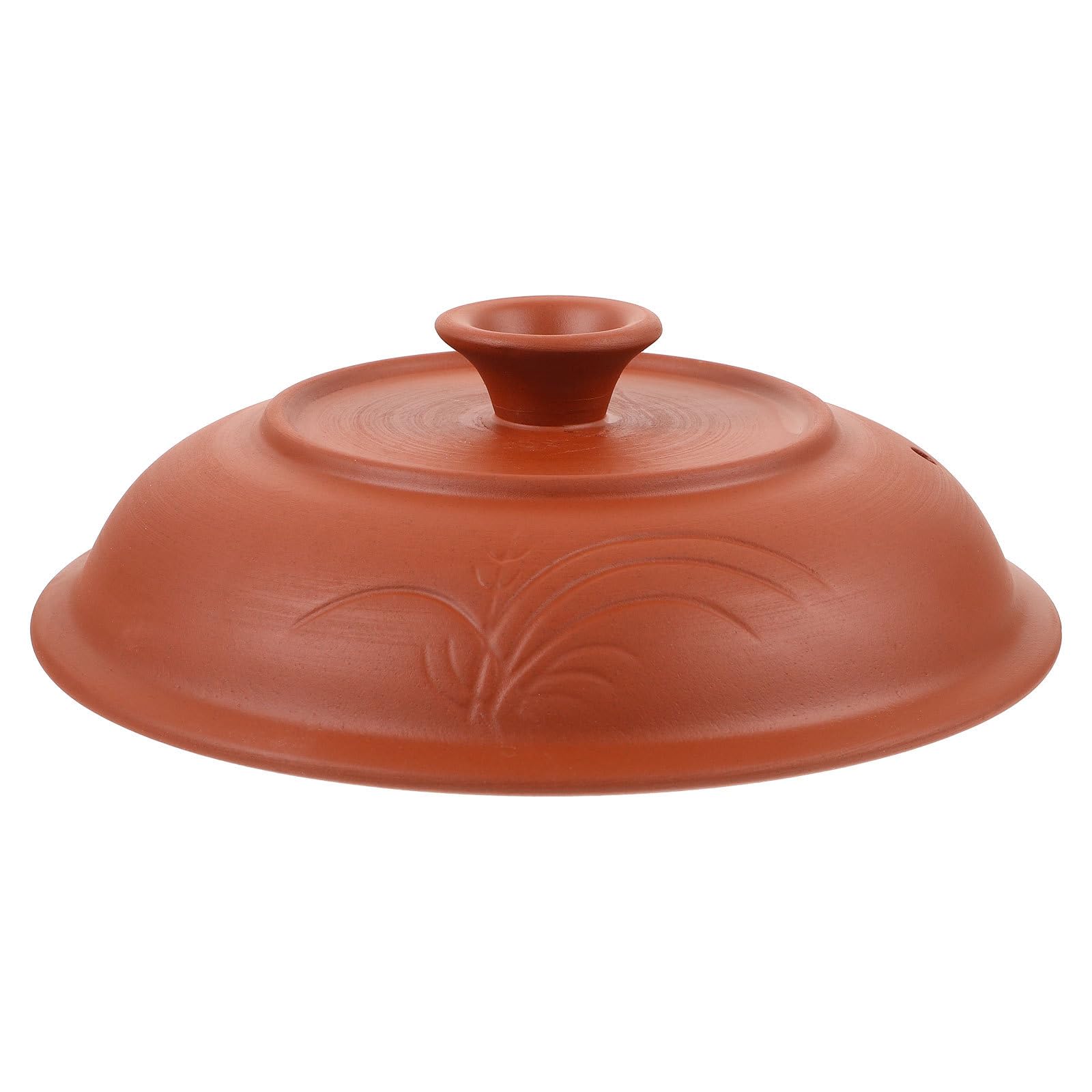 Coperchio in Ceramica per Pentola di Terracotta Cinese 45-6L con Foro di Sfiato Accessorio per Casseruola da Cucina Coperchio Riutilizzabile per Stufato e Zuppa Facile da