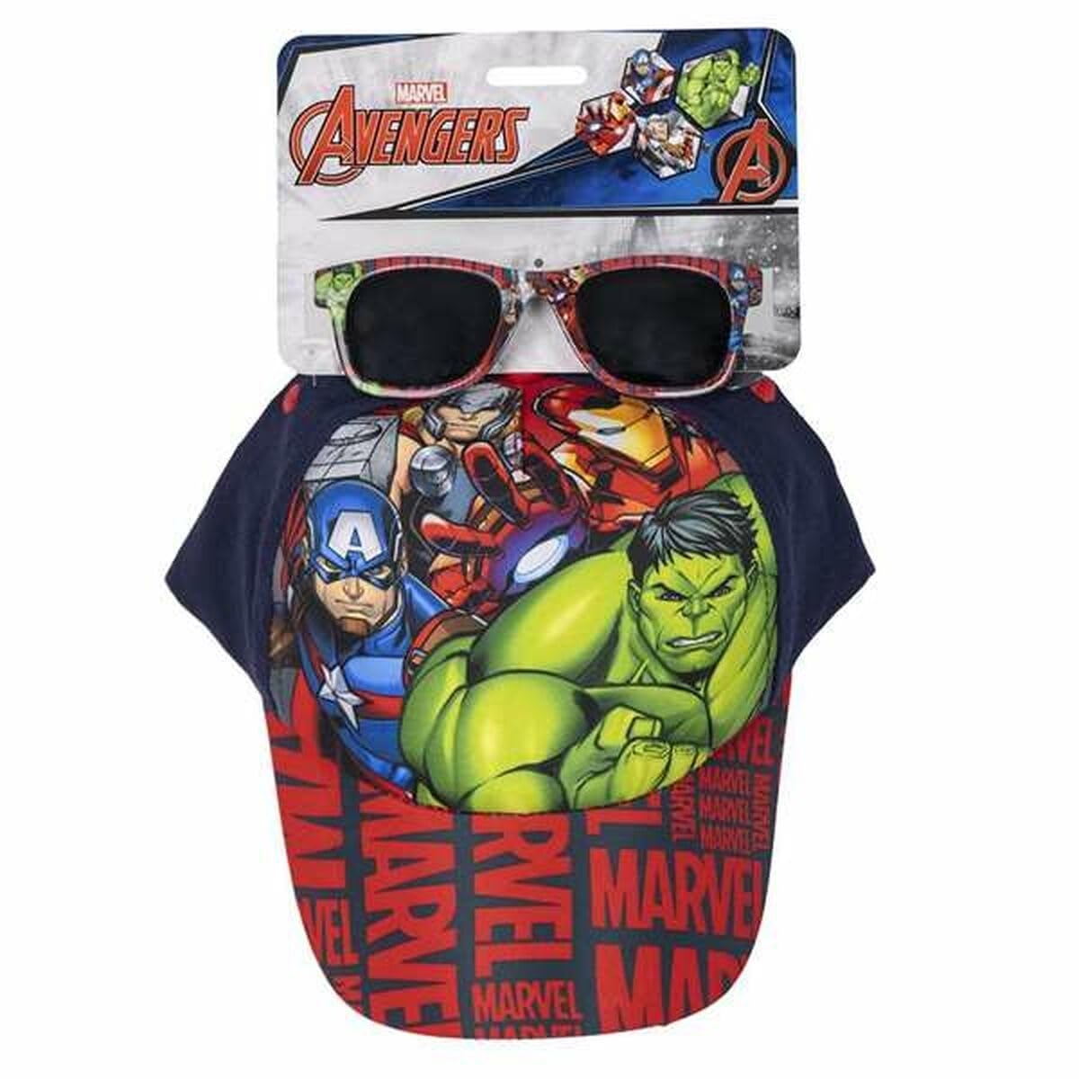 CERDÁ LIFE'S LITTLE MOMENTS Unisex Kid's Avengers Cap and Sunglasses Set, Multicolor, Standard