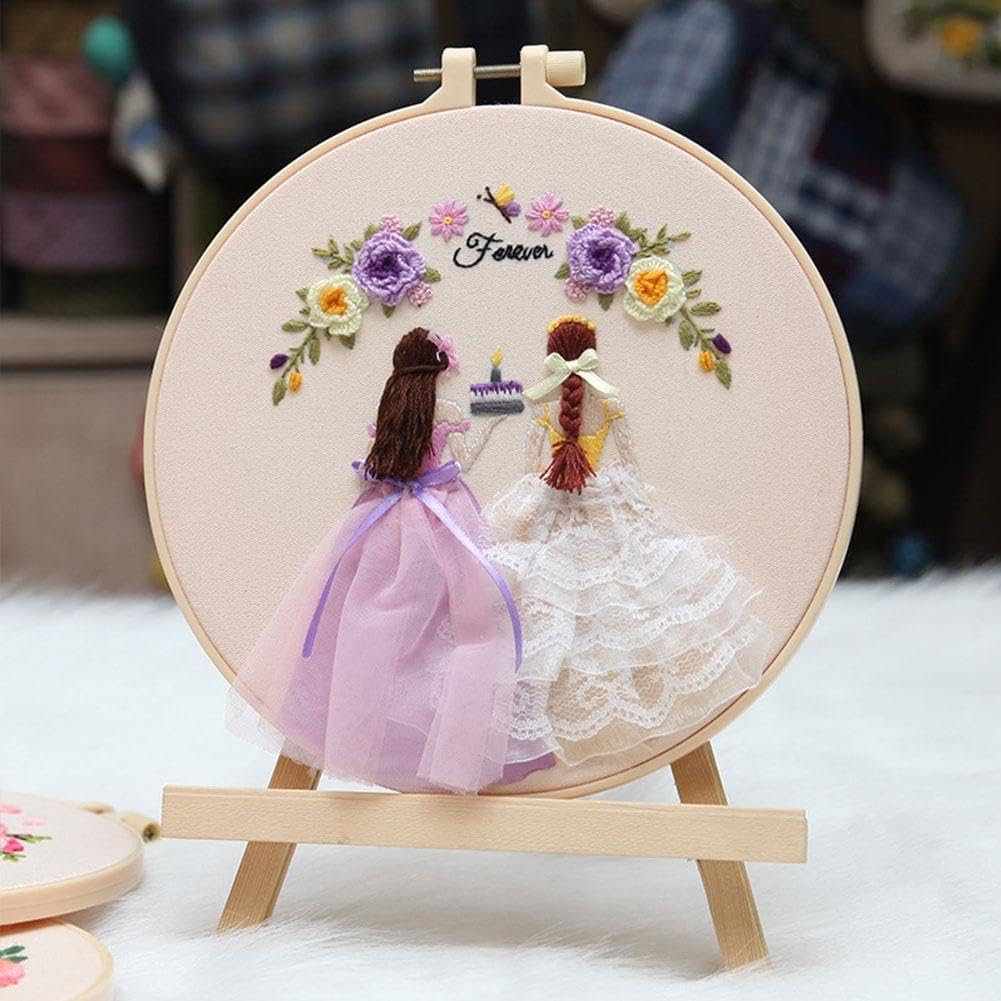 Amazon | 初心者向け大人向け刺繍ウェディングキット、結婚式の装飾