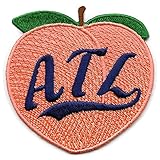 ATL Peach Patch Atlanta Embroidered Iron on