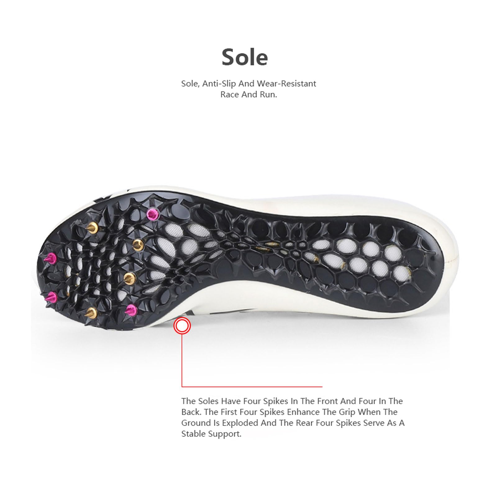 Zenithia Zapatillas De Atletismo con Clavos Zapatillas Deportivas con Clavos De,Zapatillas Clavos Atletismo NiñA,CóModas Resistencia Resistente Al Desgaste Antideslizantes para Hombre