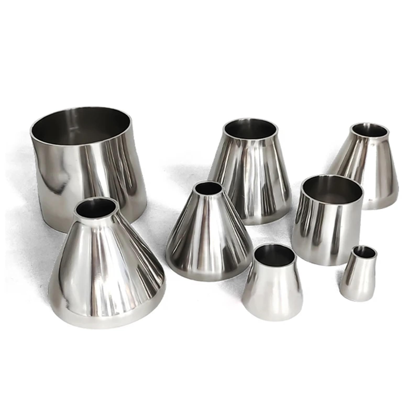 Reductor de soldadura sanitaria OD de 19 mm a 114 mm, reductor de acero inoxidable 304, adaptadores reductores de cerveza casera, vino (45 mm a 38 mm)