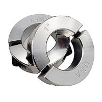Vista 17 de Diámetro de orificio de 0.50 pulgadas - Abrazadera del collar de eje de dos piezas - Aluminio 2024 (paquete de 4)