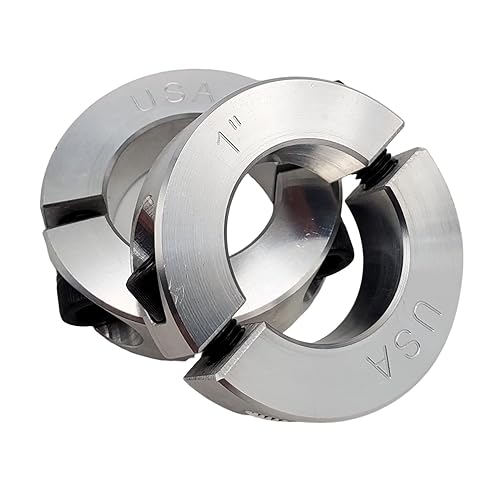 Miniatura 29 de Diámetro de orificio de 0.50 pulgadas - Abrazadera del collar de eje de dos piezas - Aluminio 2024 (paquete de 4)