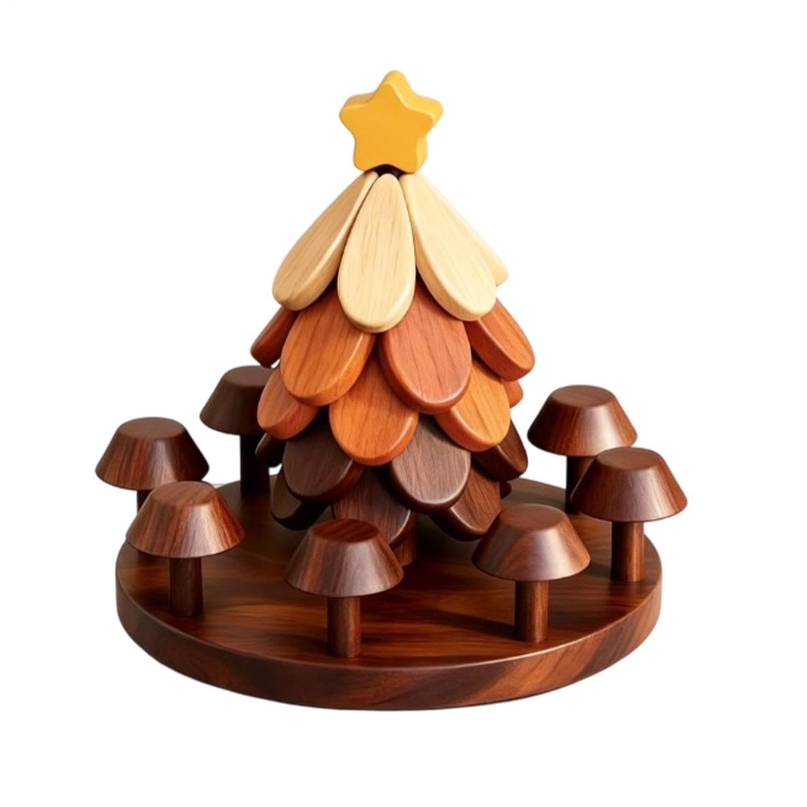 Sottopentola in legno ad albero Sottobicchieri Natalizi Pieghevoli con