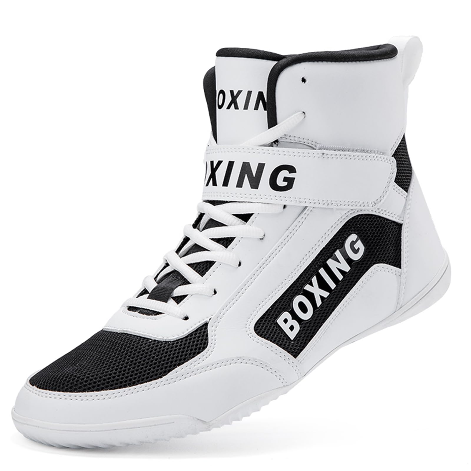 SDEQA Boxschuhe Herren Leichte Kampfsport Boxschuhe Atmungsaktive Bodybuilding Boxen Stiefel athletik Fitnesschuhe Große
