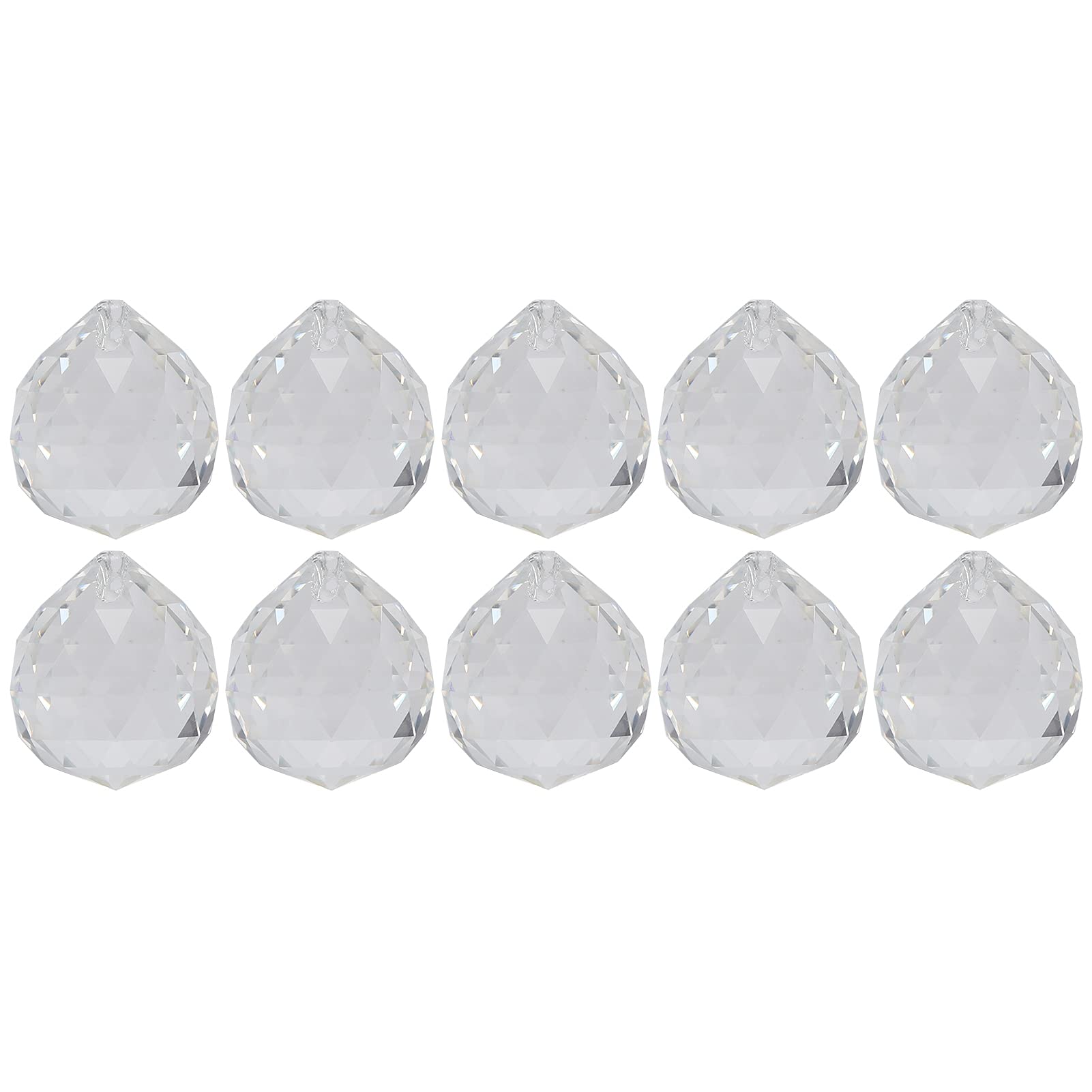 10pcs 30mm Acrylic Crystal Ball Decorations Hanging Crystal Ornaments Christmas Tree Decorations Balls Hanging Crystals for Decorative Wedding Home Decor