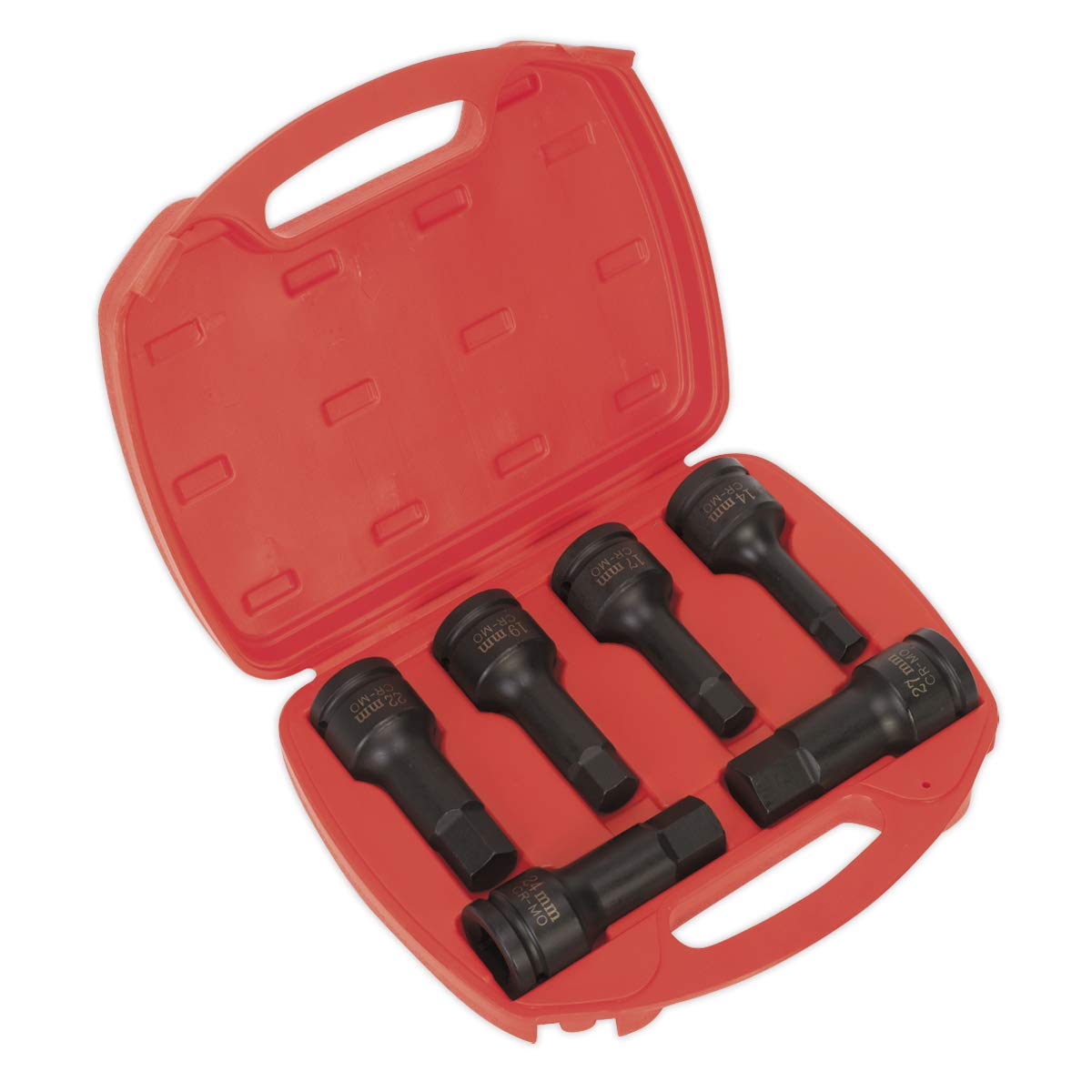 Sealey Impact Hex Socket Bit Set 6pc 3/4""Sq Drive Garage Workshop DIY