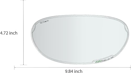 Miniatura 7 de ULOOK Tecnología Nano Antivaho Visera universal para casco de motocicleta, claridad ultra alta