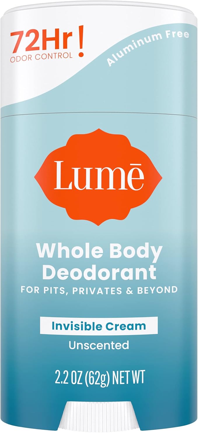 Lume Natural Deodorant Underarms and Private Parts AluminumFree