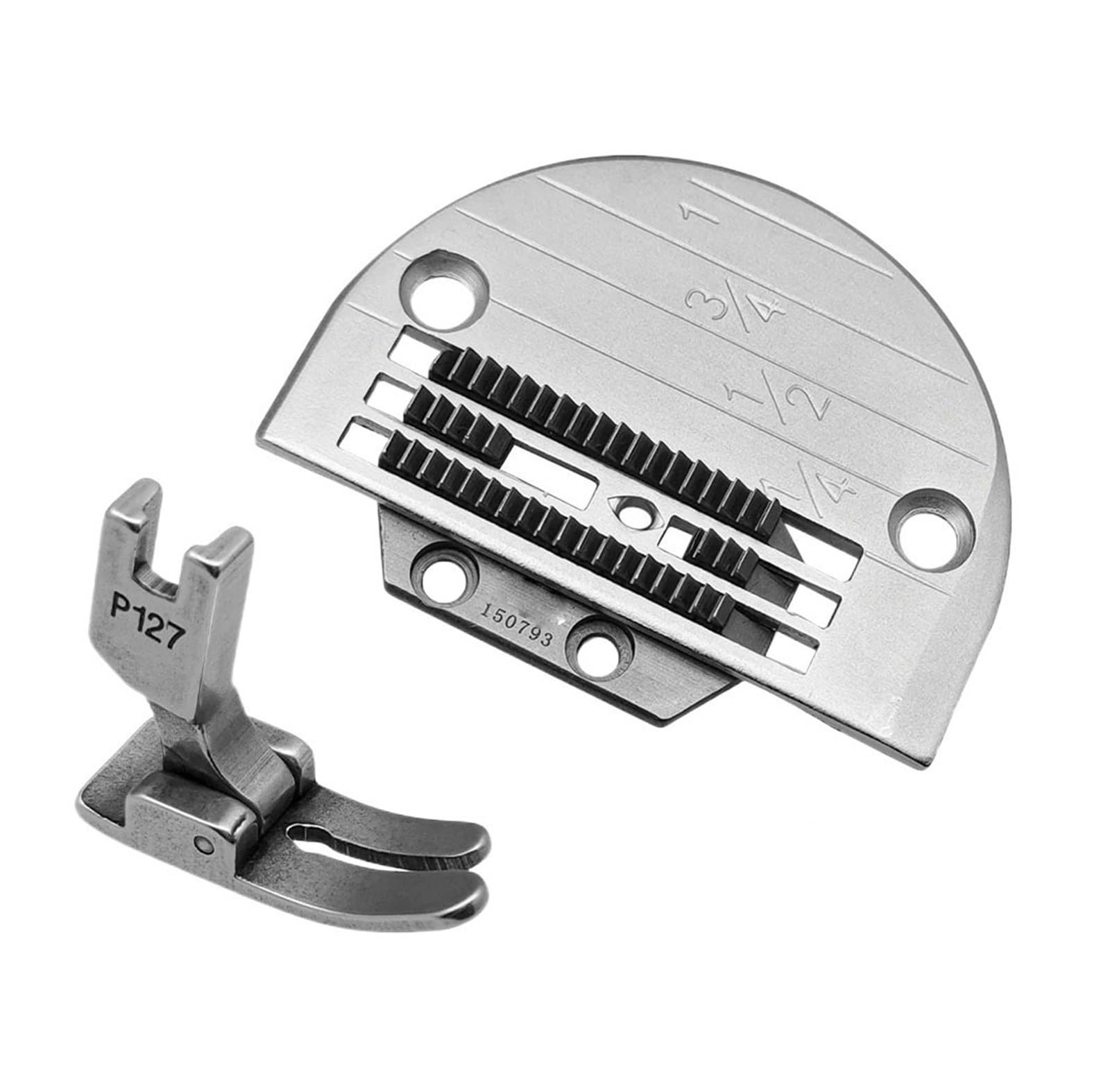 1Set Heavy Duty Needle Plate 150792 Feed 150793 P127 Presser Foot For Sewing Machine Accessories