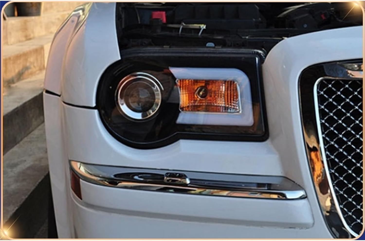 Car Styling Compatible With Chrysler 300C 2005-2013 LED Headlight DRL Fog Lamp Turn Signal Light(NO BULB IN LOW BEAM)