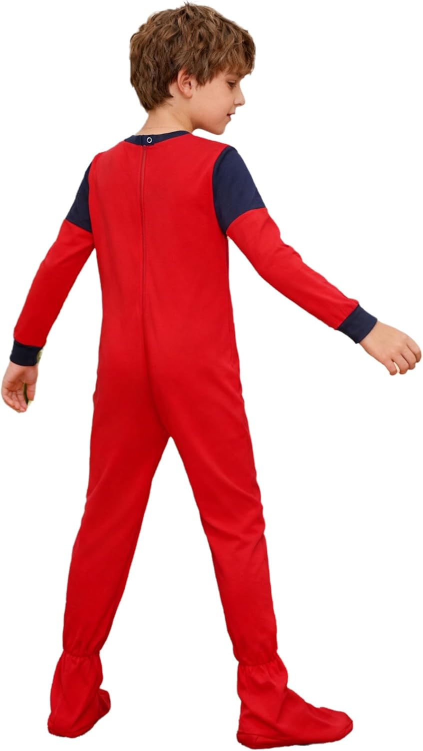 Linjinx Special Needs Adaptive Clothing for Kids Boys Girls Anti-strip Romper Long Sleeve Zip Footed Overall Jumpsuit - Image 2