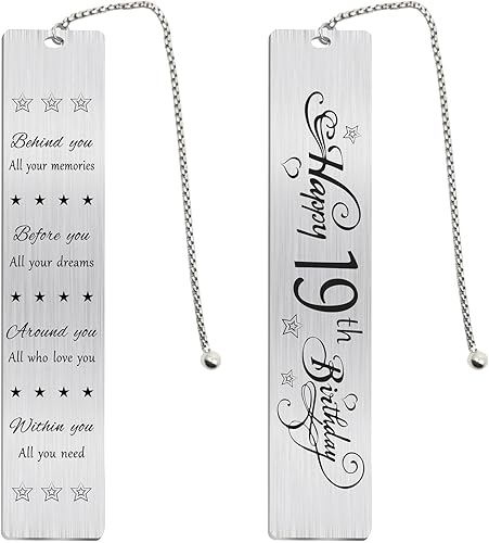 Miniatura 1 de Jzxwan Regalos de feliz cumpleaños 19 para adolescentes, niñas y niños, dulce regalo de cumpleaños de 19 años para mujeres y hombres, marcador de