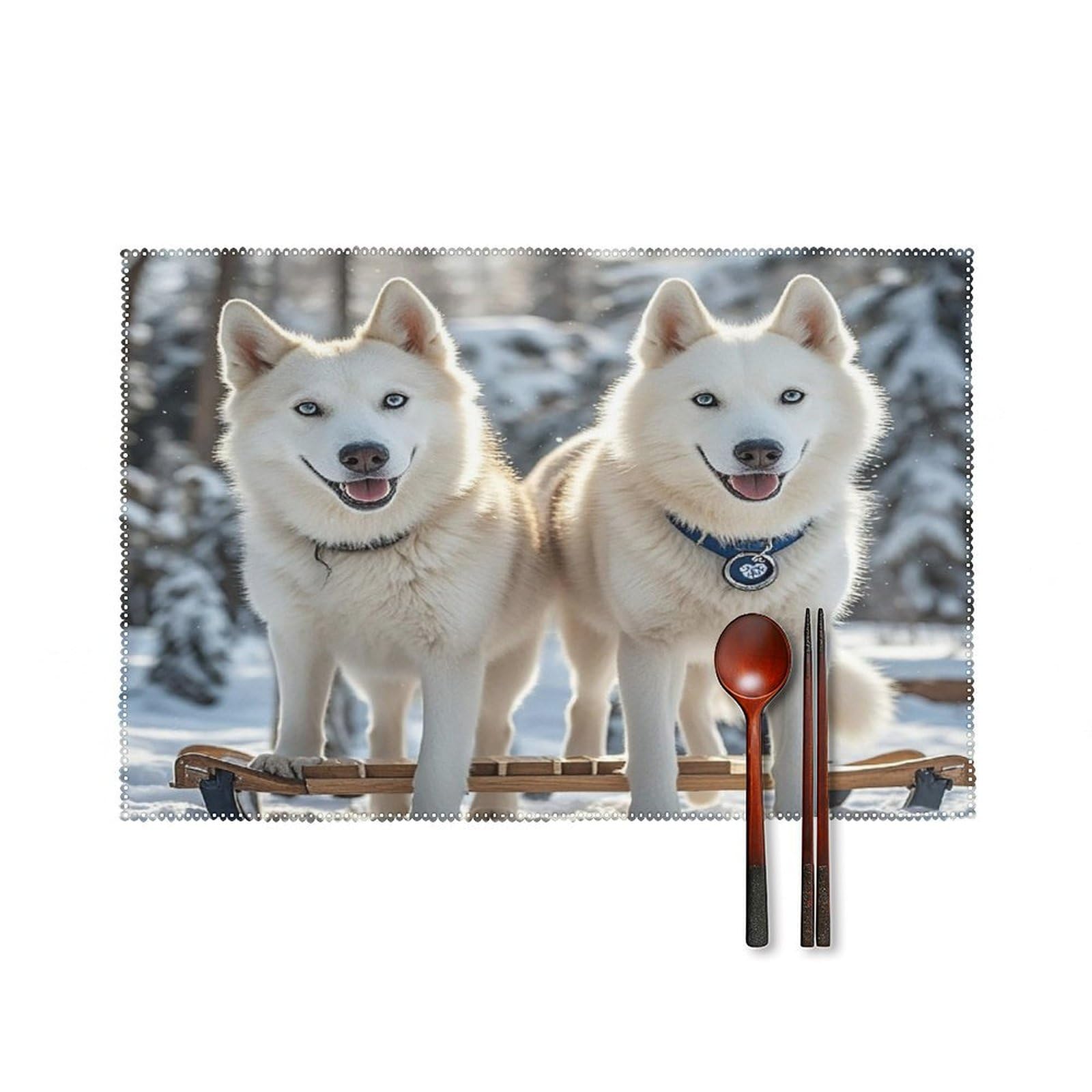 Sets de table de cuisine Husky pour protéger vos repas de famille chaleureux